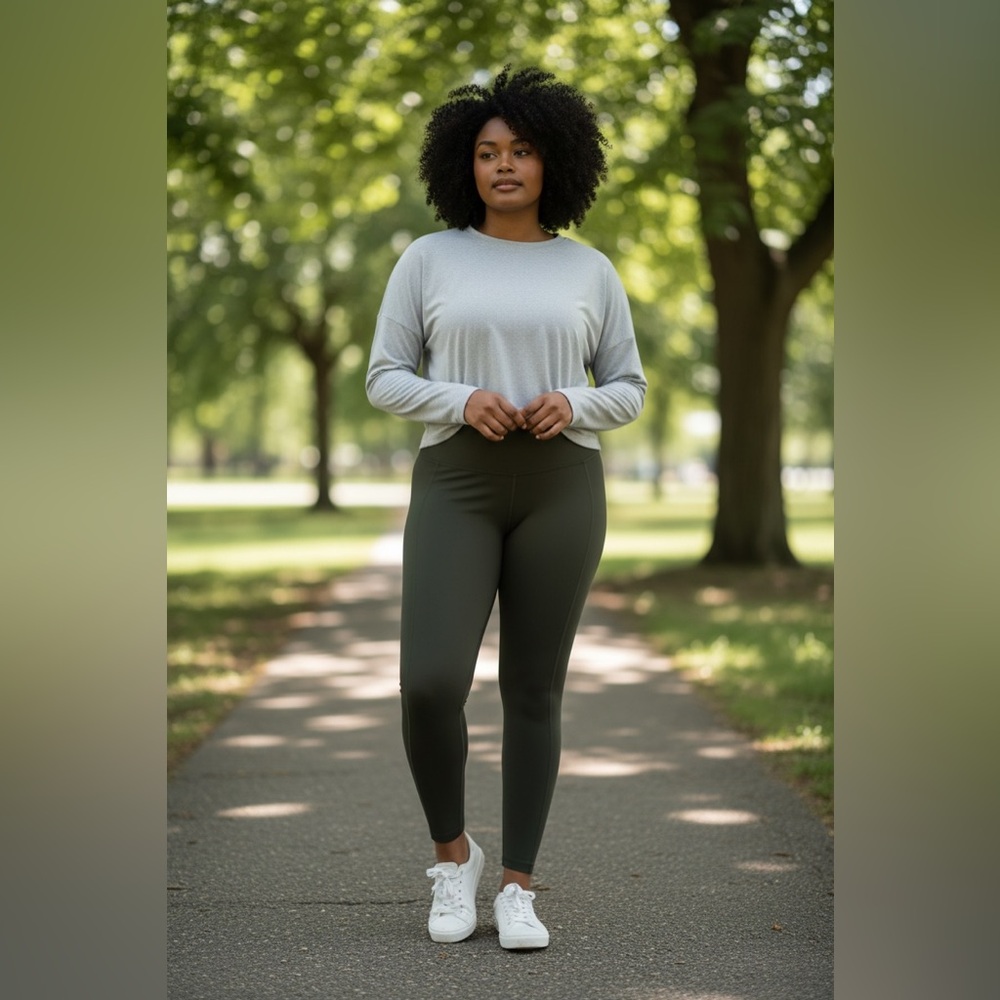 Zella Dark Olive High-Rise Leggings